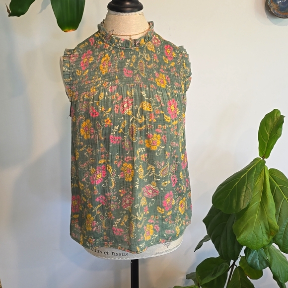 Nanette lepore high ruffle neck blouse - Picture 1 of 7